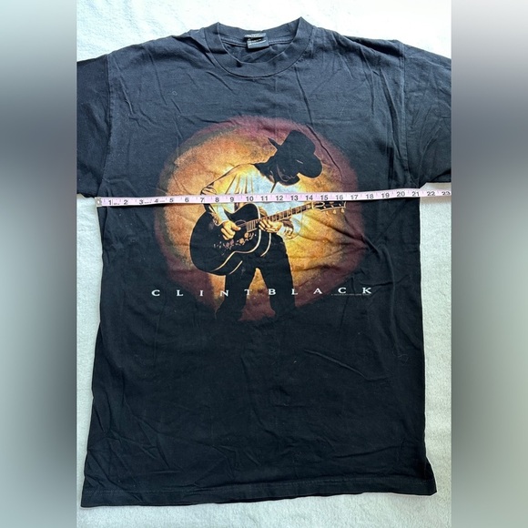 Vintage 90’s Clint Black 1995 World Tour Concert Tee Cotton Collector T-Shirt XL - Picture 5 of 6